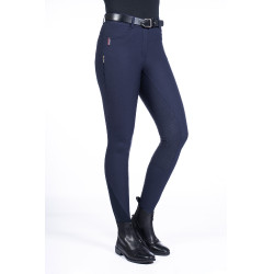 Broek Equine Sports Style met volledig siliconen zitvlak HKM Donkerblauw