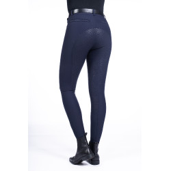 Broek Equine Sports Style met volledig siliconen zitvlak HKM Donkerblauw