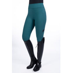 Legging Port Royal volledig siliconen zitvlak HKM Petroleum Blauw