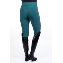 Legging Port Royal volledig siliconen zitvlak HKM Petroleum Blauw