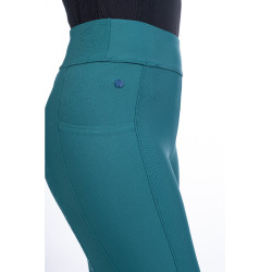 Legging Port Royal volledig siliconen zitvlak HKM Petroleum Blauw