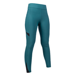 Legging Port Royal volledig siliconen zitvlak HKM Petroleum Blauw