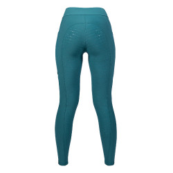 Legging Port Royal volledig siliconen zitvlak HKM Petroleum Blauw