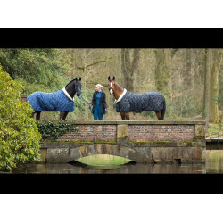 Legging Port Royal volledig siliconen zitvlak HKM Petroleum Blauw