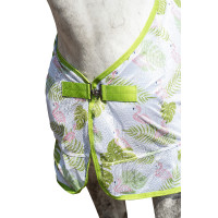 HKM vliegenmasker Flamingo Groen / zuurstokroze HKM vliegenmasker Flamingo Groen / zuurstokroze