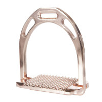 Aluminium stijgbeugels Space HKM 1 paar Roségoud