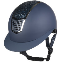 Glamour Shield Helm HKM Marine / zilverkleurig Blauw