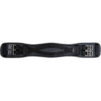 Singel dressuur gel PVC Snap HKM Zwart