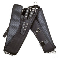 Singel met softopreen voering HKM Zwart