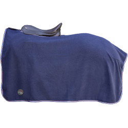 Fleece paardendeken met klittenband HKM Blauw