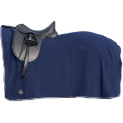 Fleece paardendeken met klittenband HKM Blauw