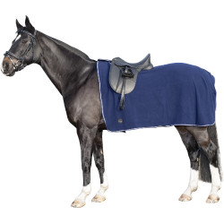 Fleece paardendeken met klittenband HKM Blauw