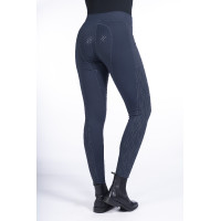 Flow Reflective legging met volledige siliconen zit HKM Donkerblauw
