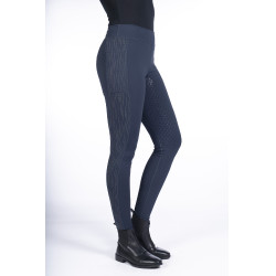 Flow Reflective legging met volledige siliconen zit HKM Donkerblauw Flow Reflective legging met volledige siliconen zit HKM Donkerblauw