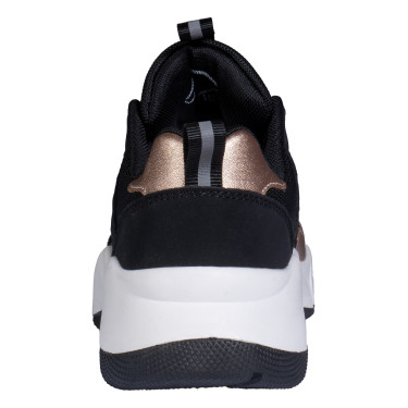Sneaker Roségoud Glamour Stijl HKM Zwart