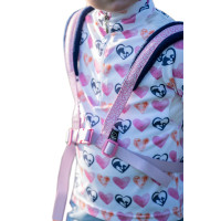 Harnas HKM Funny Horses Hearts Roze / donkerblauw