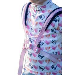 Harnas HKM Funny Horses Hearts Roze / donkerblauw