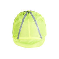 Reflecterende Toque HKM voor helm Fluogeel