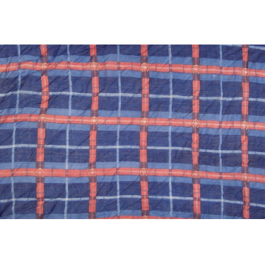 Sjaal HKM Hoefijzer 85 cm x 85 cm Donkerblauw / bordeaux