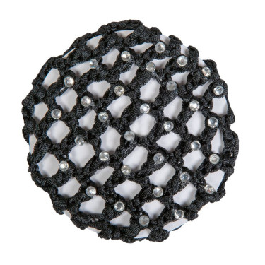 Net met glinsterende stenen HKM Zwart