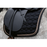 Rosegold Glamour Style Tapijt HKM Zwart / roségoud