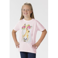 T-shirt kinderen Flower Horse HKM Roze T-shirt kinderen Flower Horse HKM Roze