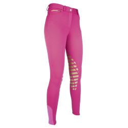 Soft broek met siliconen kniestukken HKM Soft broek met siliconen kniestukken HKM