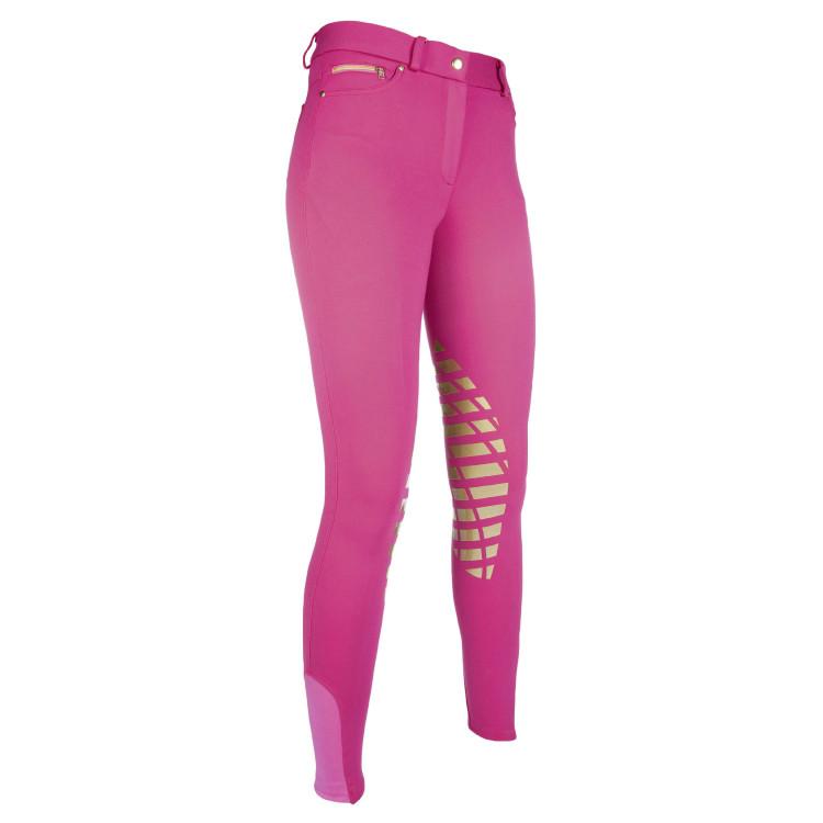 Soft broek met siliconen kniestukken HKM Soft broek met siliconen kniestukken HKM