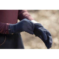 Polar gevoerde fleece handschoenen HKM Donkerblauw