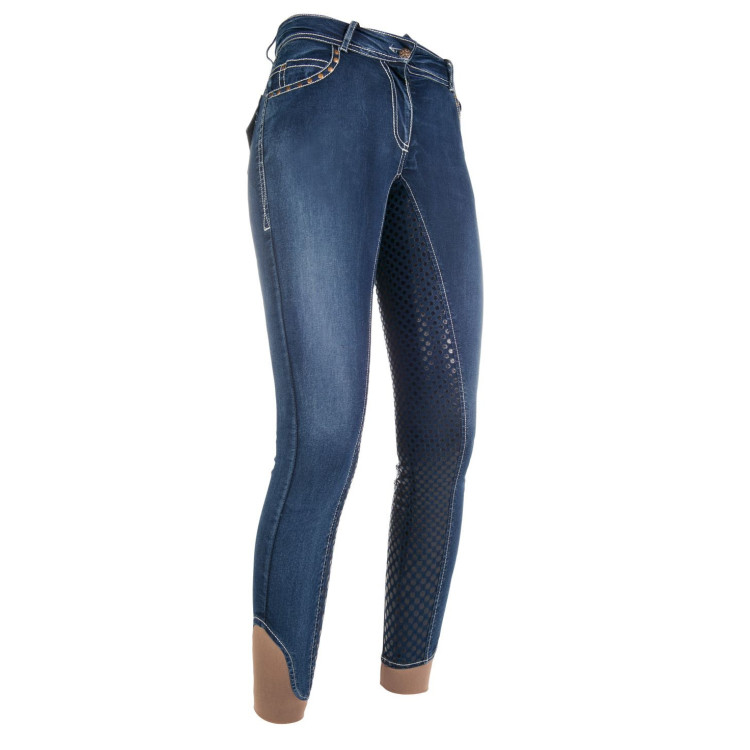 Pasadena Summer Denim broek met volledige zit in s. HKM Pasadena Summer Denim broek met volledige zit in s. HKM