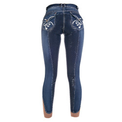 Pasadena Summer Denim broek met volledige zit in s. HKM Pasadena Summer Denim broek met volledige zit in s. HKM