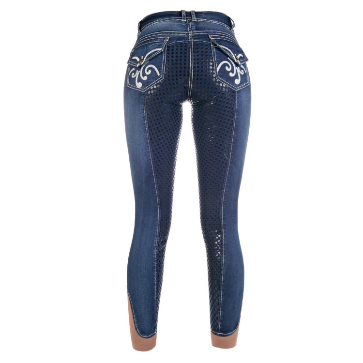 Pasadena Summer Denim broek met volledige zit in s. HKM Pasadena Summer Denim broek met volledige zit in s. HKM