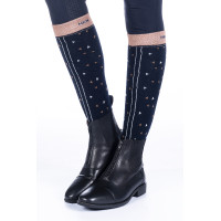 Minimal HKM Sokken Marineblauw / camelkleurig