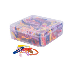 Soft Colour vlechtelastiekjes HKM Veelkleurig Multicolor Soft Colour vlechtelastiekjes HKM Veelkleurig Multicolor