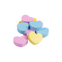 HKM houten snoepjes Hearts Geel / roze / aqua blauw HKM houten snoepjes Hearts Geel / roze / aqua blauw