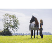 Anti-vliegendeken Comfort met fleece HKM Grijs / naturel / blauw