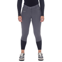 Fleece paardrijbroek Harcour Jaipur Antracietgrijs