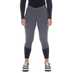 Fleece paardrijbroek Harcour Jaipur Antracietgrijs
