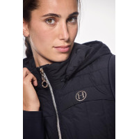 Bi-materialen jas Harcour Hadar dames Zwart