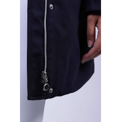 Warme Jas Harcour Jacinthe Marine Marineblauw