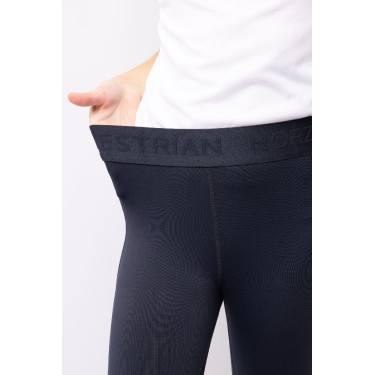 Kinderpaardrijlegging met volledig siliconen zitvlak Madison Horze Donker marineblauw