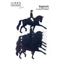 Strijkembleem dressuur HKM Marineblauw ps film Strijkembleem dressuur HKM Marineblauw ps film