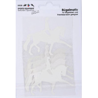 Strijkembleem dressuur HKM Wit Strijkembleem dressuur HKM Wit