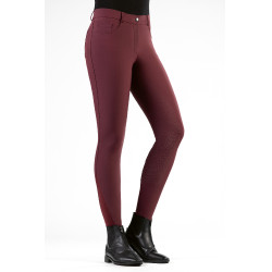 Sunshine-broek met volledige siliconen zitvlak HKM Bordeaux