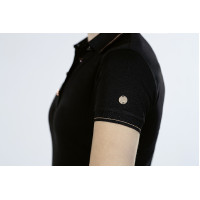 Polo Roségoud Glamour Stijl HKM Zwart / roségoud Polo Roségoud Glamour Stijl HKM Zwart / roségoud