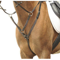 Borsttuig zilverkleurige beslag HKM Bruin Borsttuig zilverkleurige beslag HKM Bruin