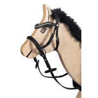 Bitloze hoofdstel Funny Horses, voor houten paarden HKM Zwart Bitloze hoofdstel Funny Horses, voor houten paarden HKM Zwart