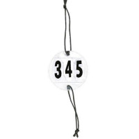 Hoofdstelnummers 3 cijfers verstelbaar HKM Wit