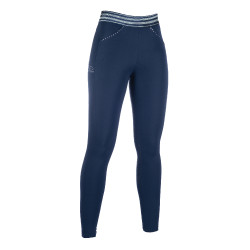 Legging Pull On met volledige siliconen zitvlak HKM Donkerblauw Legging Pull On met volledige siliconen zitvlak HKM Donkerblauw