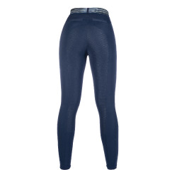 Legging Pull On met volledige siliconen zitvlak HKM Donkerblauw Legging Pull On met volledige siliconen zitvlak HKM Donkerblauw